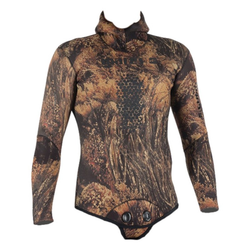 Veste Illusion camo marron 5mm Mares