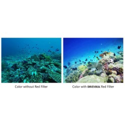 Filtre rouge pour grand angle Divevolk 