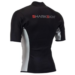 Top Chillproof manches courtes demi-zip Sharkskin