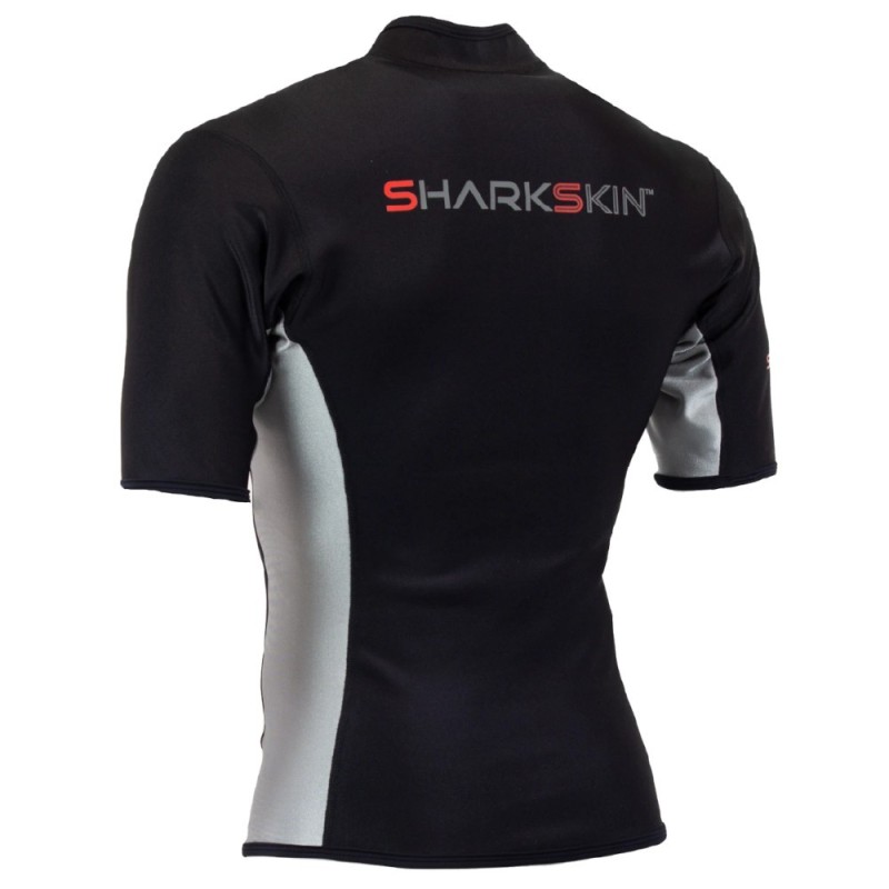 Top Chillproof manches courtes demi-zip Sharkskin