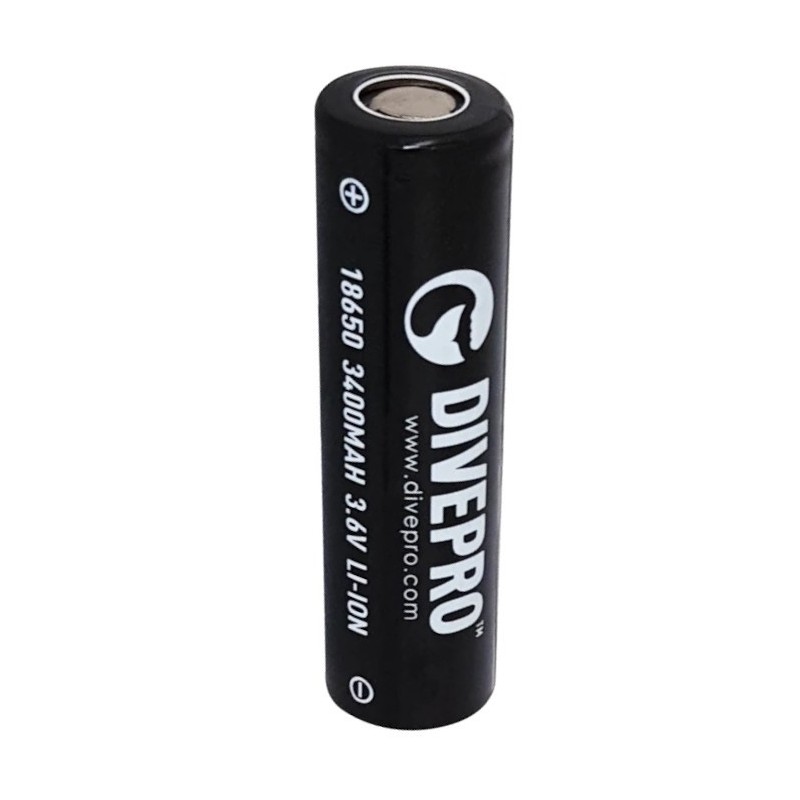 Accus 18650 Li-ion 3400mAh Divepro