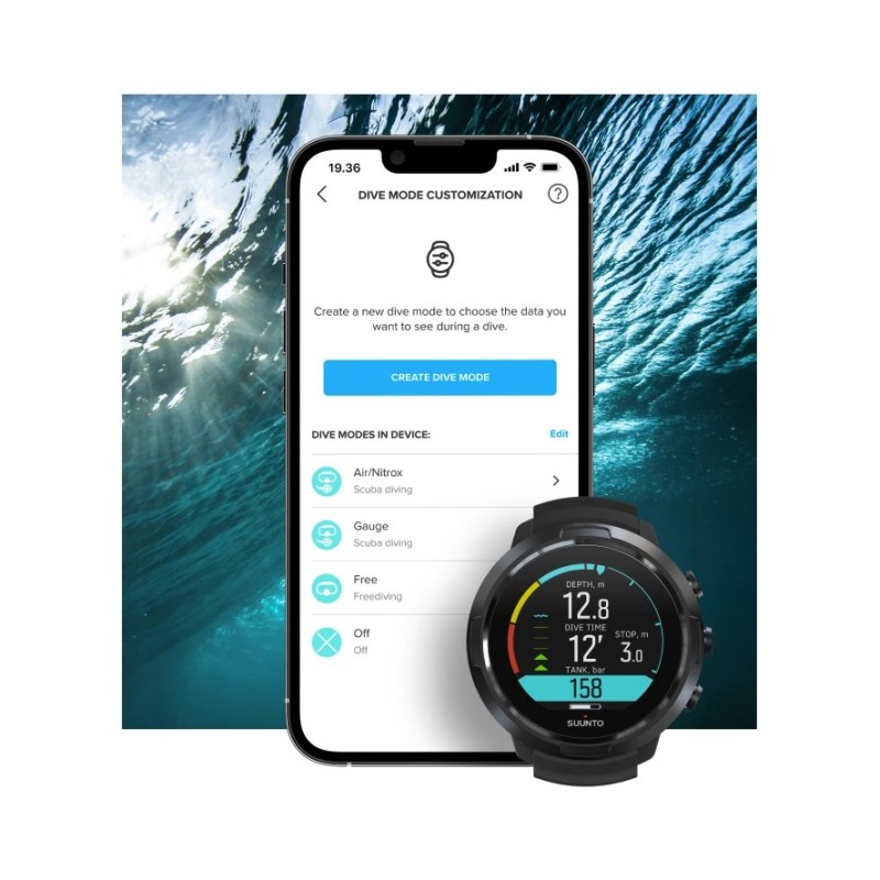 Ordinateur Suunto Ocean Steel Black