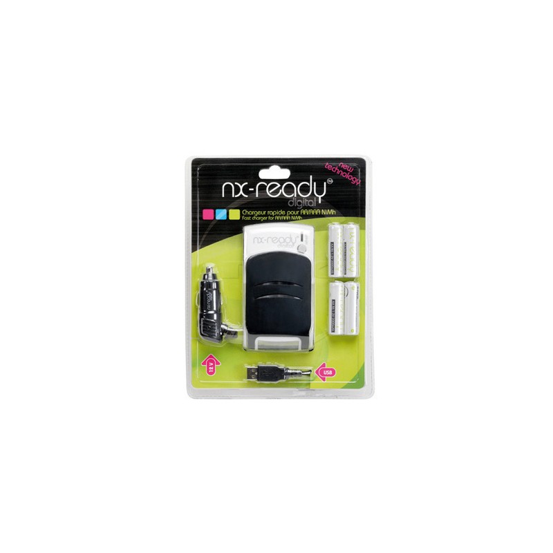 chargeur enix energy avec 4 accus LR6