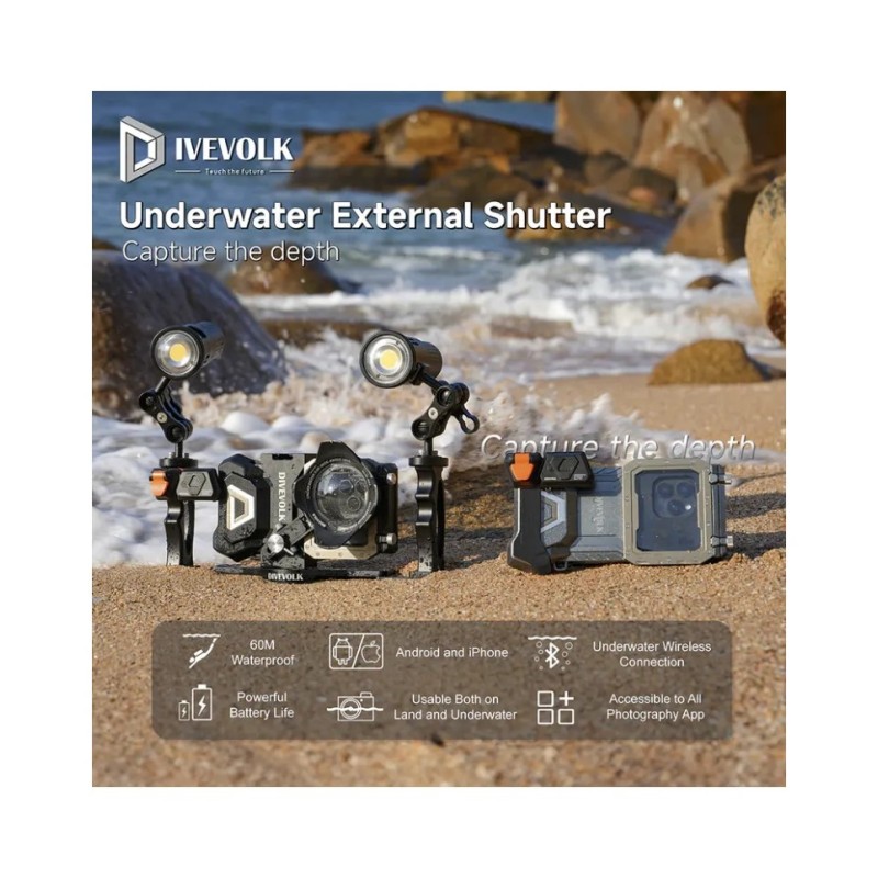 Déclencheur externe bluetooth Divevolk I Plongequilibre Paris