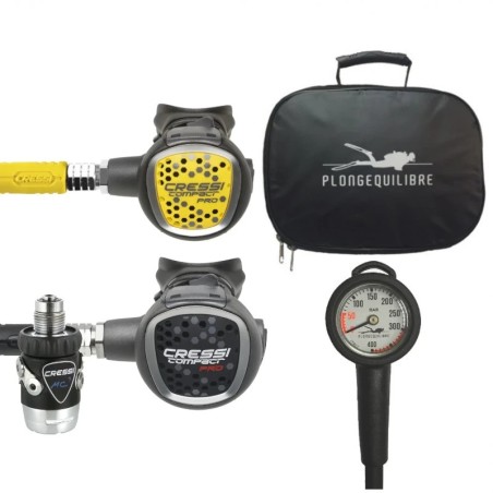 Pack Détendeur MC9 Sc + Compact Pro Cressi | Plongequilibre Paris