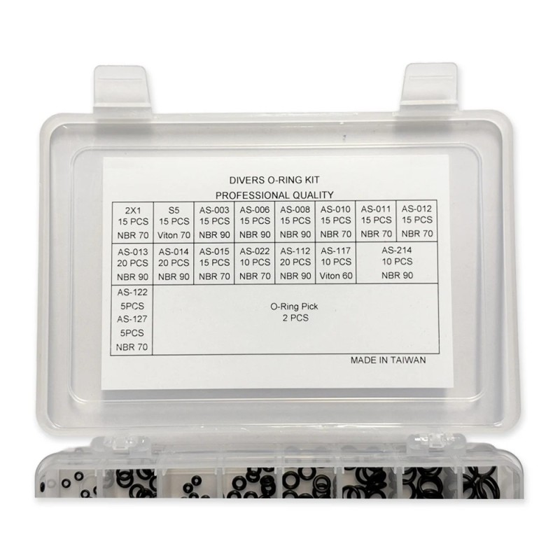 Kit de joints toriques OMS nitrile et Viton pour plongée sous-marine