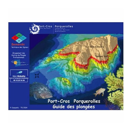 Plaquettes immergeables guide de plongée à Port Cros et Porquerolles